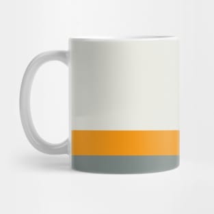 A tremendous shape of Midnight Green (Eagle Green), Platinum, Neon Tangerine and Medium Grey stripes. Mug